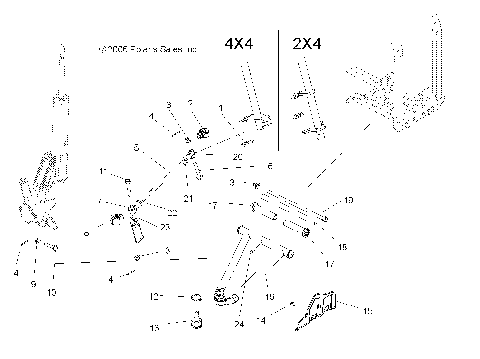 SUSPENSION, FRONT - A07LB27AA/AC/LH27AA/AB/AC/AD/AL (49ATVAARM07HAWK)