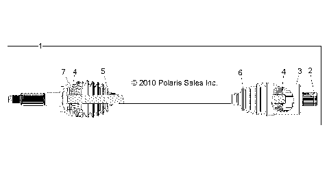 DRIVE TRAIN, REAR DRIVE SHAFT - R16RVA57A1/B1/E57A9/B9 (49RGRSHAFTDRIVERR1332878)