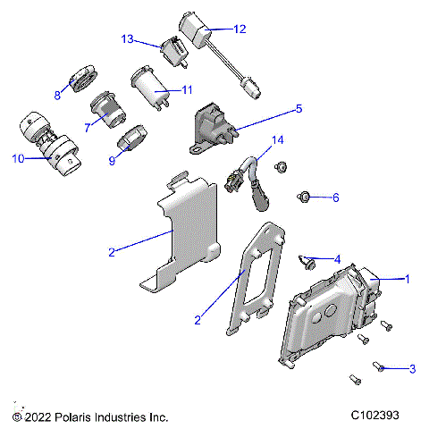 ELECTRICAL, SWITCHES, SENSORS and ECM - A24SEK57A4 (C102393)