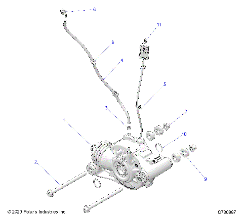 DRIVE TRAIN, FRONT GEARCASE MOUNTING - Z25NMF99A4/A5/B4/B5 (C730987)