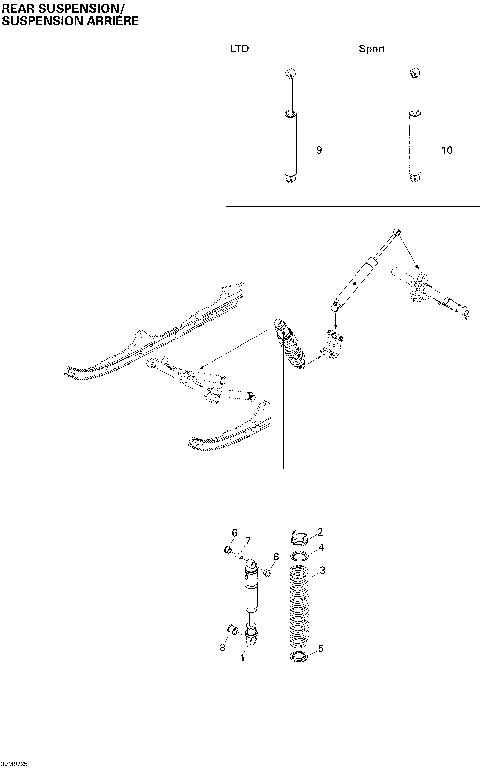 08- Rear Suspension Shocks Sport