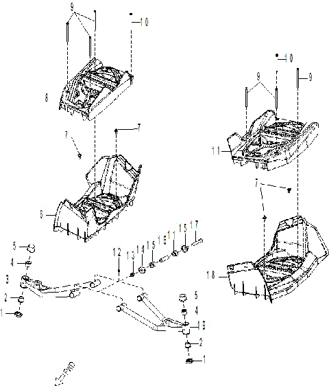05- Suspension - Swing Arm-Footrest