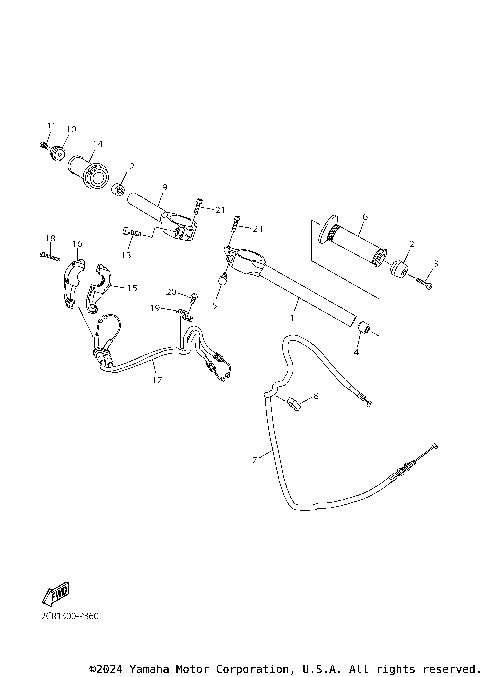STEERING HANDLE CABLE