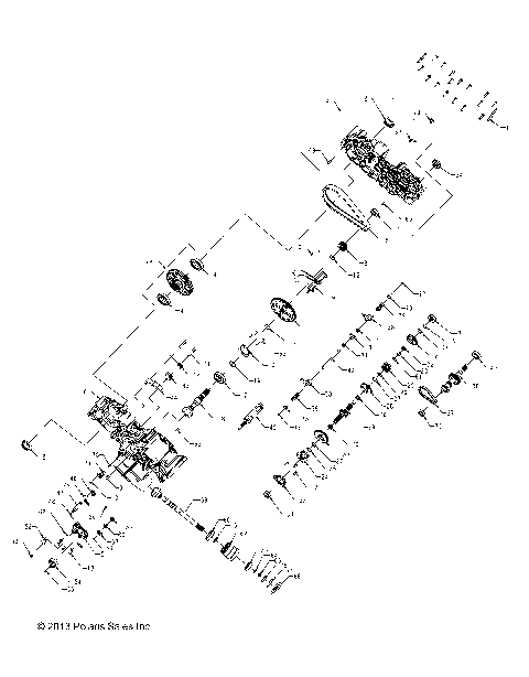 DRIVE TRAIN, MAIN GEARCASE - A14MH57FA/FJ (49ATVGEARCASE1333181)