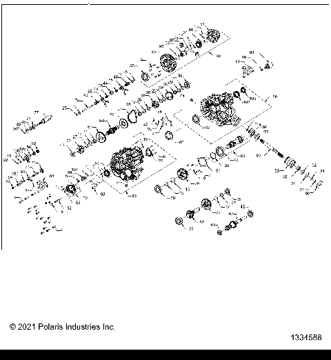 DRIVE TRAIN, MAIN GEARCASE - R25M4U57Z5/B5/Z6/B6 (1334588)