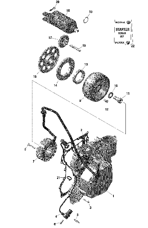 01- Rotax - Magneto And Electric Starter / Built from Nov 6 2020