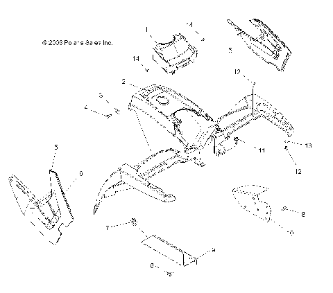 CAB, FRONT - A07MH50AB/AL/AQ/AX/AY/AZ/MN50AF/AN/AT/AY (49ATVCAB500EFI)