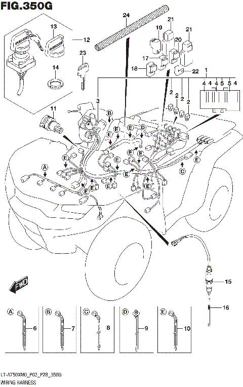 WIRING HARNESS (LT-A750XPZM0 P03)