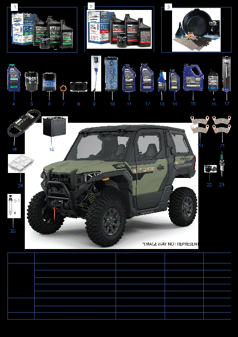 *SERVICE AND MAINTENANCE PARTS LIST*