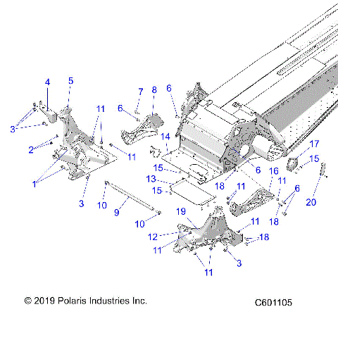 CHASSIS, BULKHEAD ASM. - S21CBU5BSL (C601105)