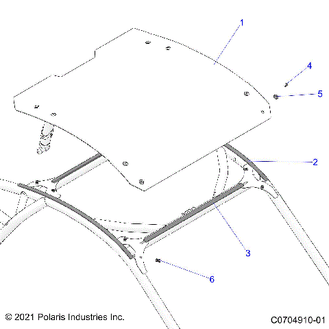 BODY, ROOF - Z23RGD2KAJ/AK/BJ/BK (C0704910-01)
