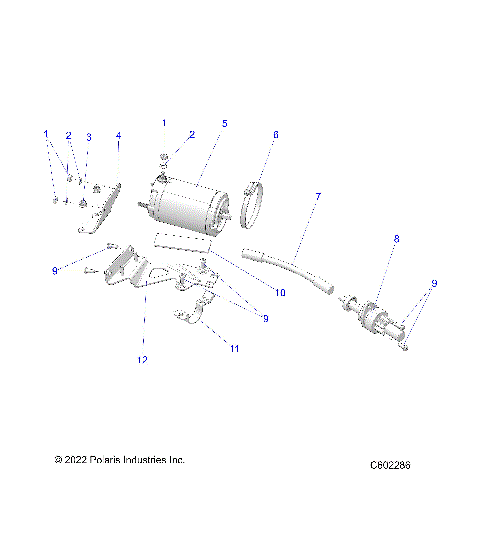 ENGINE, STARTER MOTOR - S23TLG8RS/8RE (C602286)