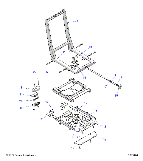 BODY, SEAT BASE, ADJUSTER - Z25ASC99C6/E6 (C703184)