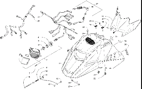HOOD, HEADLIGHT, AND WINDSHIELD ASSEMBLY [108791]