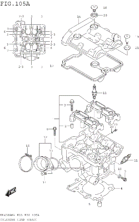 CYLINDER HEAD (REAR)
