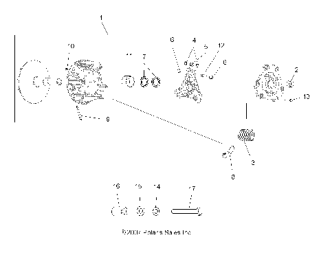 DRIVE TRAIN, PRIMARY CLUTCH - A13NA32FA (49ATVCLUTCH08SCRAM)