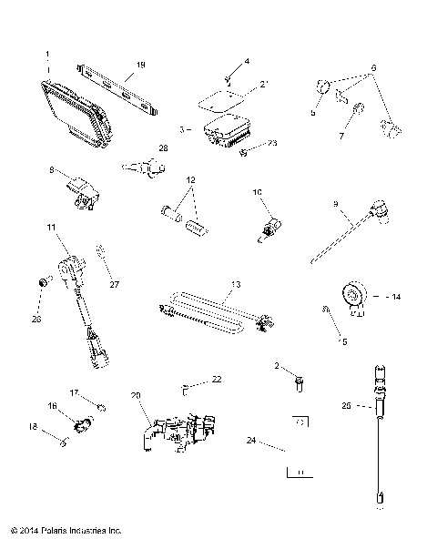 ELECTRICAL, SWITCHES, SENSORS, ECU and CONTROL MODULES - A15SXE85FI (49ATVSWITCHES14SP850F)