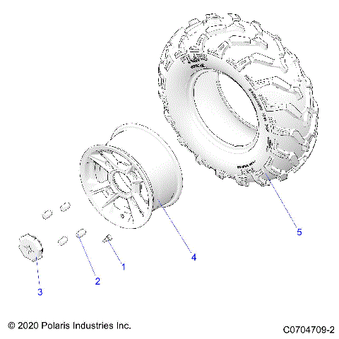 WHEELS, REAR - Z21A5P878B5/K87B4 (C0704709-2)