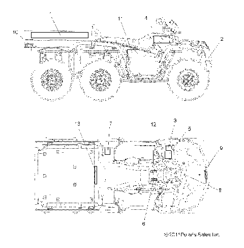 BODY, DECALS - A15S6A76FA (49ATVDECAL12SP8006X6F)