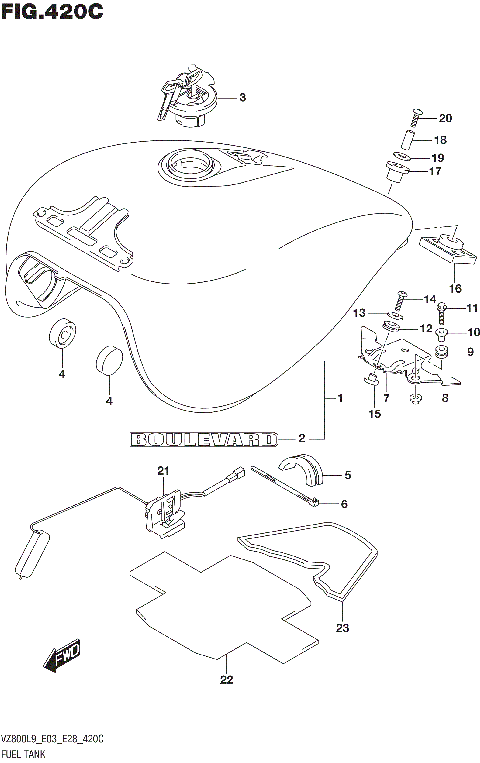 FUEL TANK (VZ800L9 E33)