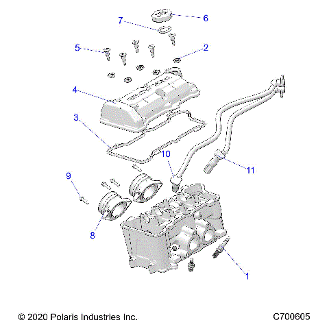 ENGINE, THROTTLE BODY AND VALVE COVER - R21TAE99FA/SFA/SCA/SCK/EA/EK (C700605)