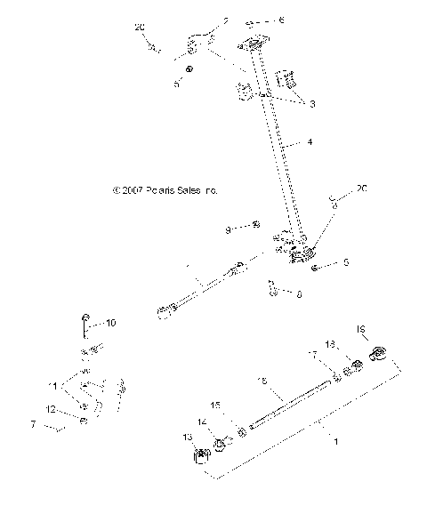 STEERING, STEERING POST - A13MH76FF (49ATVSTEERING08SP500)