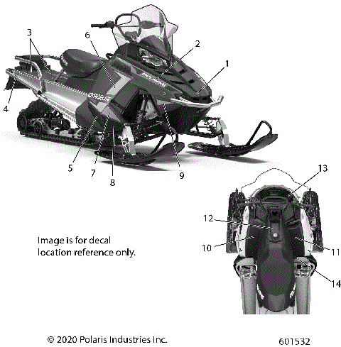 BODY, DECAL - S21CFF5BSL/BEL (601532)
