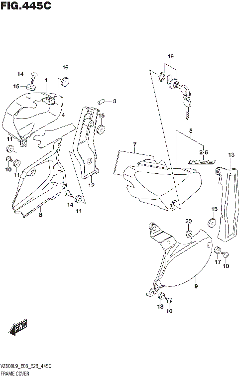 FRAME COVER (VZ800L9 E33)