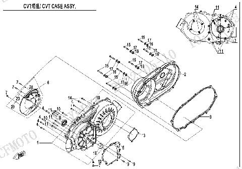 CVT CASE ASSY