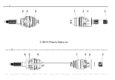 DRIVE TRAIN, REAR DRIVE SHAFT - R14WH9EMD (49RGRSHAFTDRVRR11DCREW)