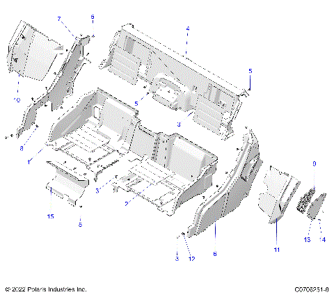 BODY, REAR CLOSEOFF AND FENDERS - G25GXP99 (C0706251-8)
