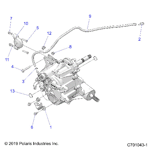 DRIVE TRAIN, MAIN GEARCASE MOUNTING- Z21CHA57A2/E57AK (C701043-1)