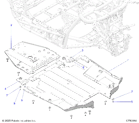 CHASSIS, SKID PLATES - Z24GAD92A/92B (C750064)