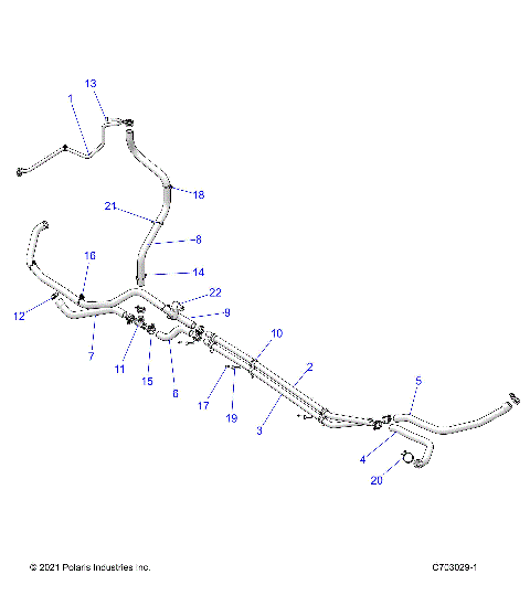 ENGINE, COOLING ROUTING, ENGINE - Z22MAU92AP/BP (C0702889-1)