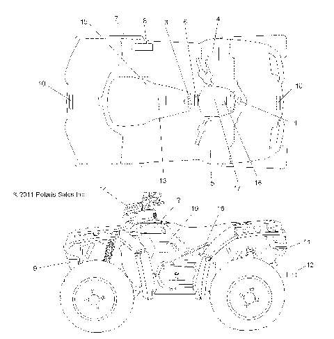 BODY, DECALS - A12ZN8EAD/EAH/EAL/EAM/EAO/EAS/EAT (49ATVDECAL12SPXPEPS850)