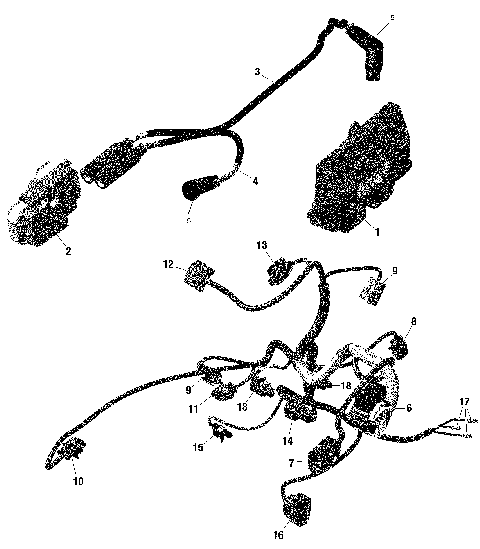 01- Rotax - Engine Harness And Electronic Module - 322