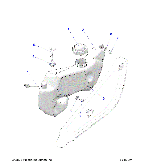 ENGINE, OIL BOTTLE ASM. - S24TLC8MS/8ME (C602221)