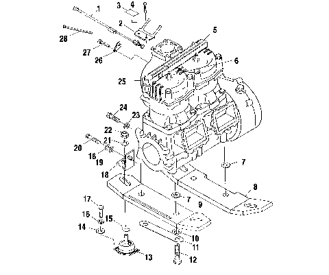 ENGINE MOUNTING - W025197D/W025197I (4971297129B06)