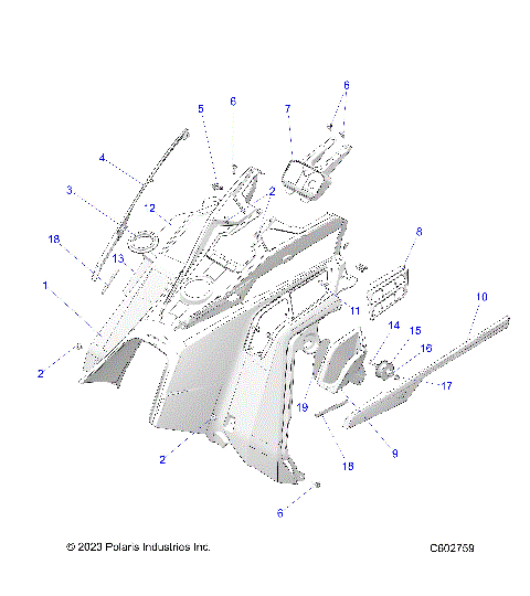 BODY, CONSOLE - S26TLP8RS (C602759)