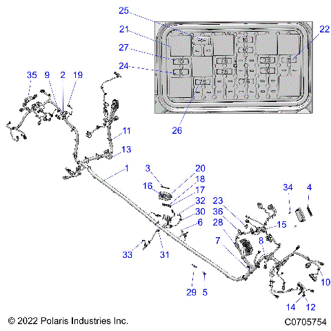 ELECTRICAL, WIRE HARNESS, CHASSIS - Z22R4C92AF (C0705754)