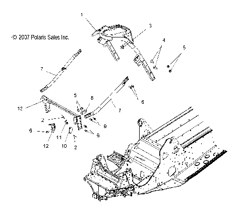 CHASSIS, FRONT 2 - S08PR6/PS6/PR7/PS7 (49SNOWCHASSISFRT208SB)