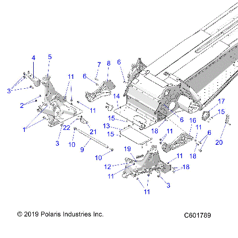 CHASSIS, BULKHEAD ASM. - S23CFF5TSL (C601789)