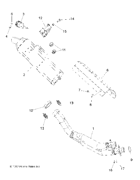 ENGINE, EXHAUST - A15SVA85HD (49ATVEXHAUST13850SCRAM)