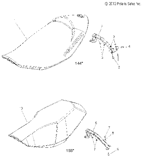 BODY, SEAT ASM. - S13CK6/CM6 ALL OPTIONS (49SNOWSEAT13RMK)