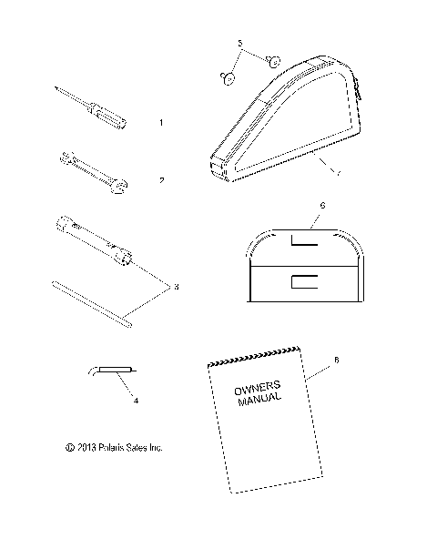TOOLS, TOOL KIT and OWNERS MANUAL - S21CBU5BSL (600929)