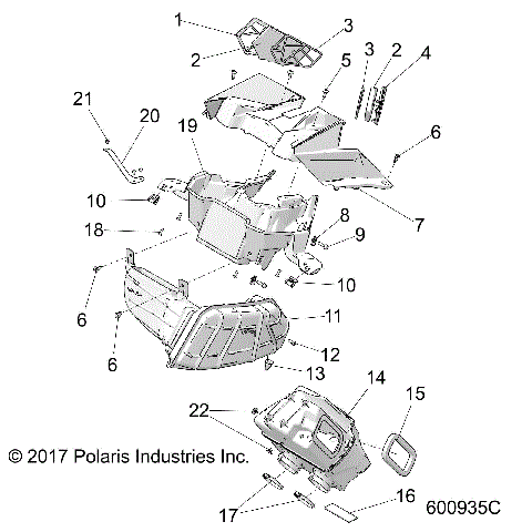 ENGINE, AIR INTAKE SYSTEM - S21EDE8RS ALL OPTIONS (600935C)