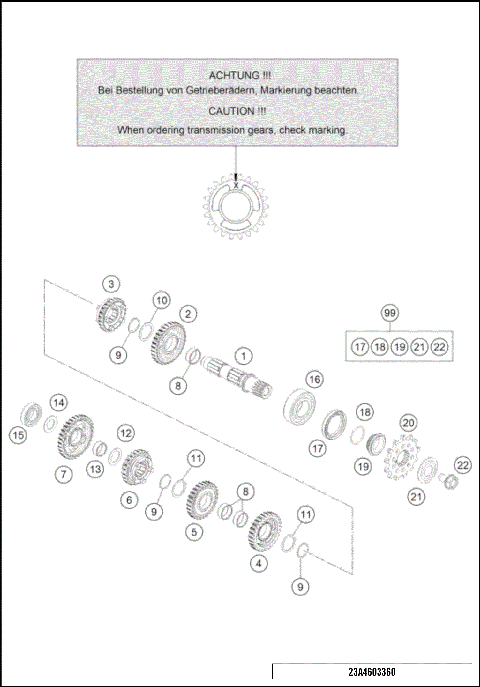 TRANSMISSION II - COUNTERSHAFT