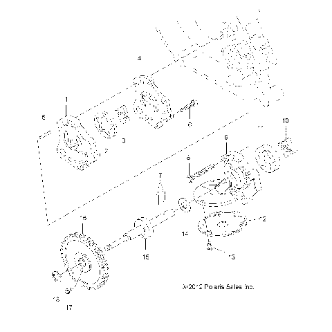 ENGINE, OIL PUMP - A12MH50FF/FX/FY (49ATVOILPUMP12SP500)