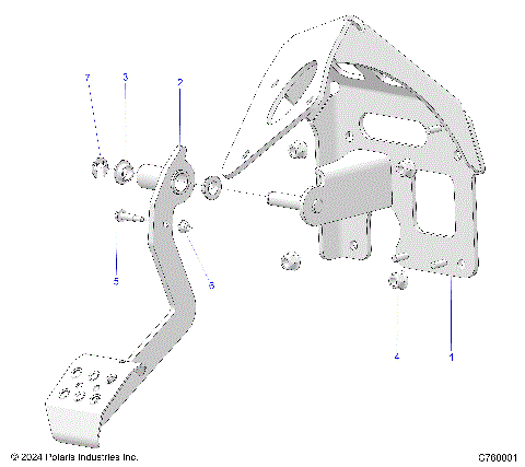 BRAKES, PEDAL - G25GXP99 (C760001)