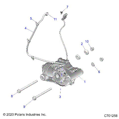DRIVE TRAIN, FRONT GEARCASE MOUNTING - R21RSH99AC/BC (C701258)
